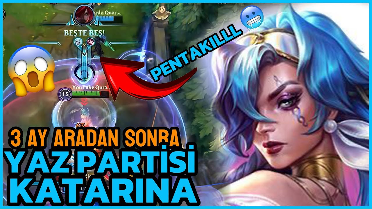 3 AY ARADAN SONRA GERİ DÖNDÜM! 🔥 YAZ PARTİSİ KATARİNA İLE PENTA ATTIM! | Wild Rift Katarina Gameplay