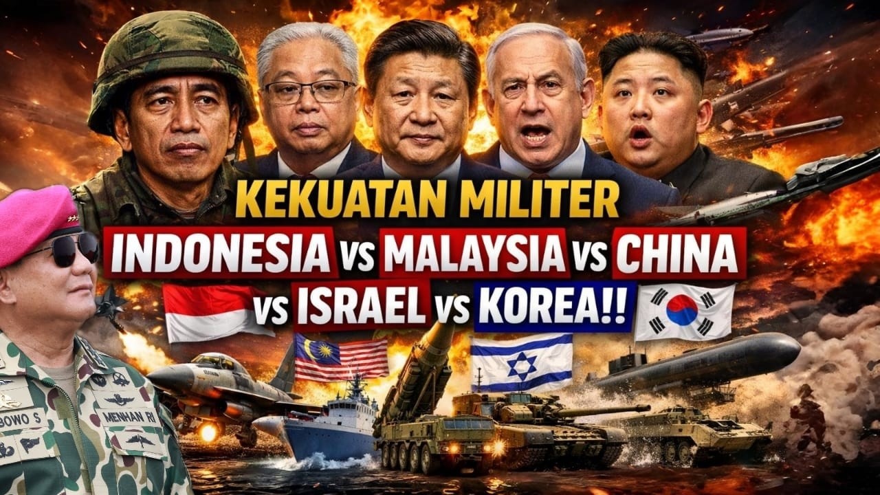 🔴 GILAA‼️ Kekuatan Militer Indonesia VS Malaysia, China, Israel & Korea mANA Paling Ditakuti 2026?!