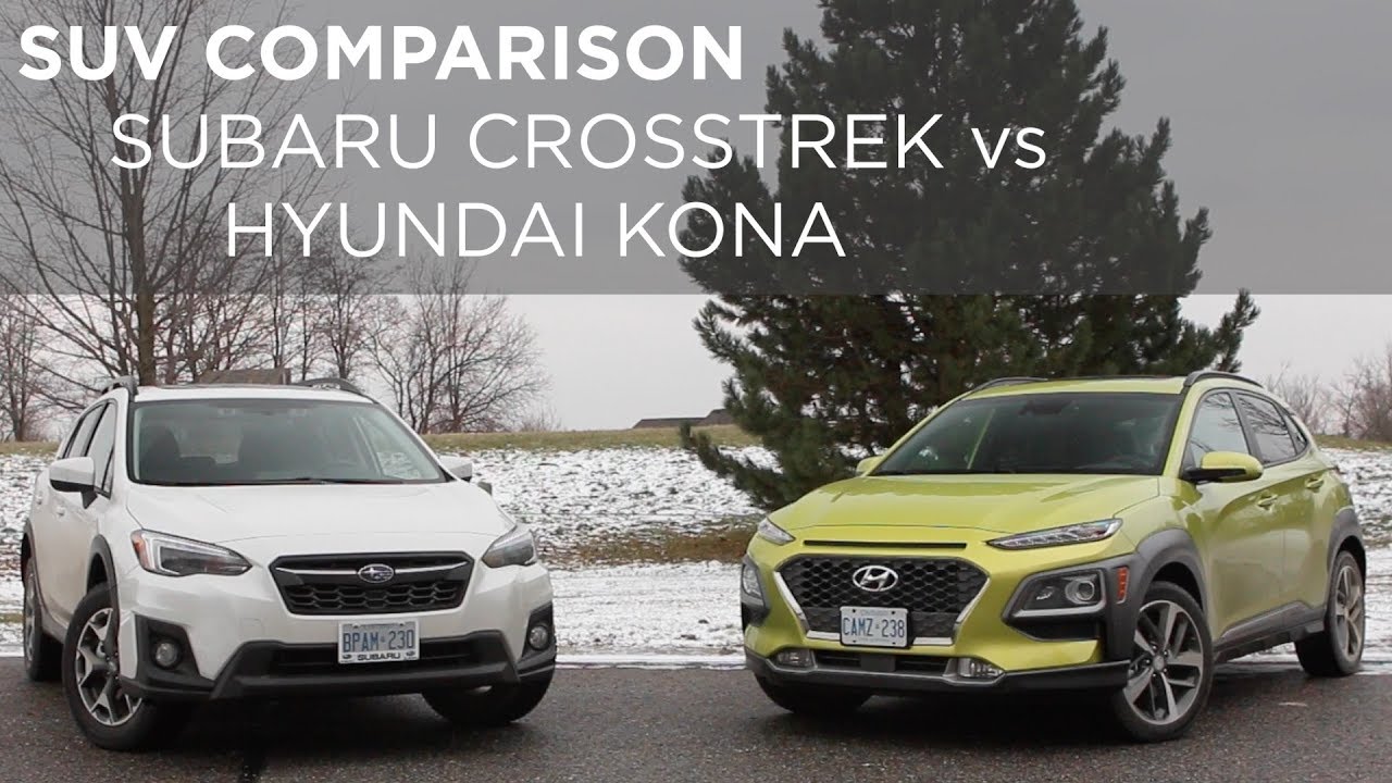 SUV Comparison | Hyundai Kona vs Subaru Crosstrek | Driving.ca