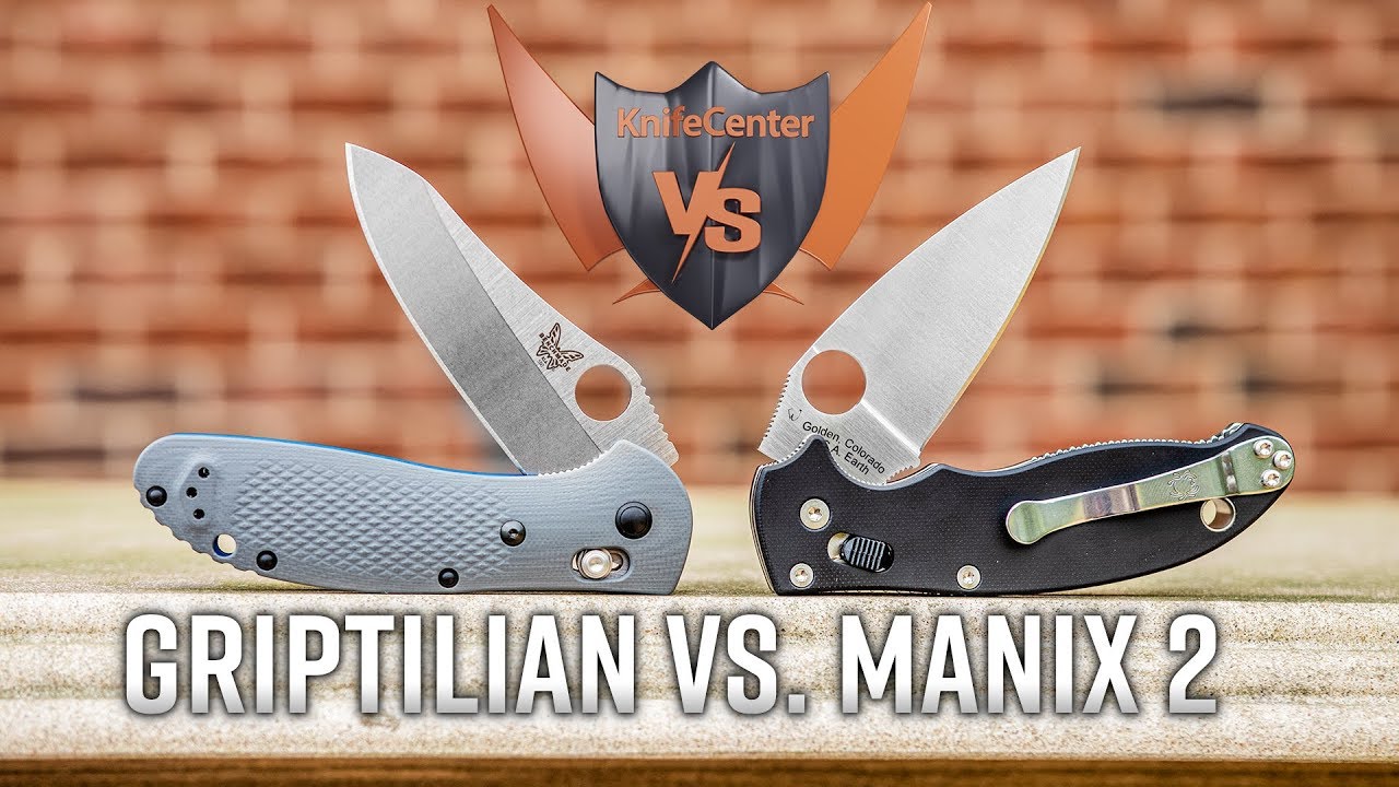 Benchmade Griptilian Vs. Spyderco Manix 2: Battle of the Ambidextirous EDC Folding Knives.