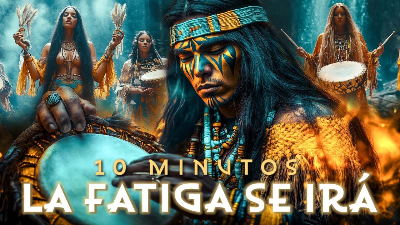 Escucha 10 minutos y suelta toda la fatiga 🌀 Música chamánica: tambores y flauta curativa