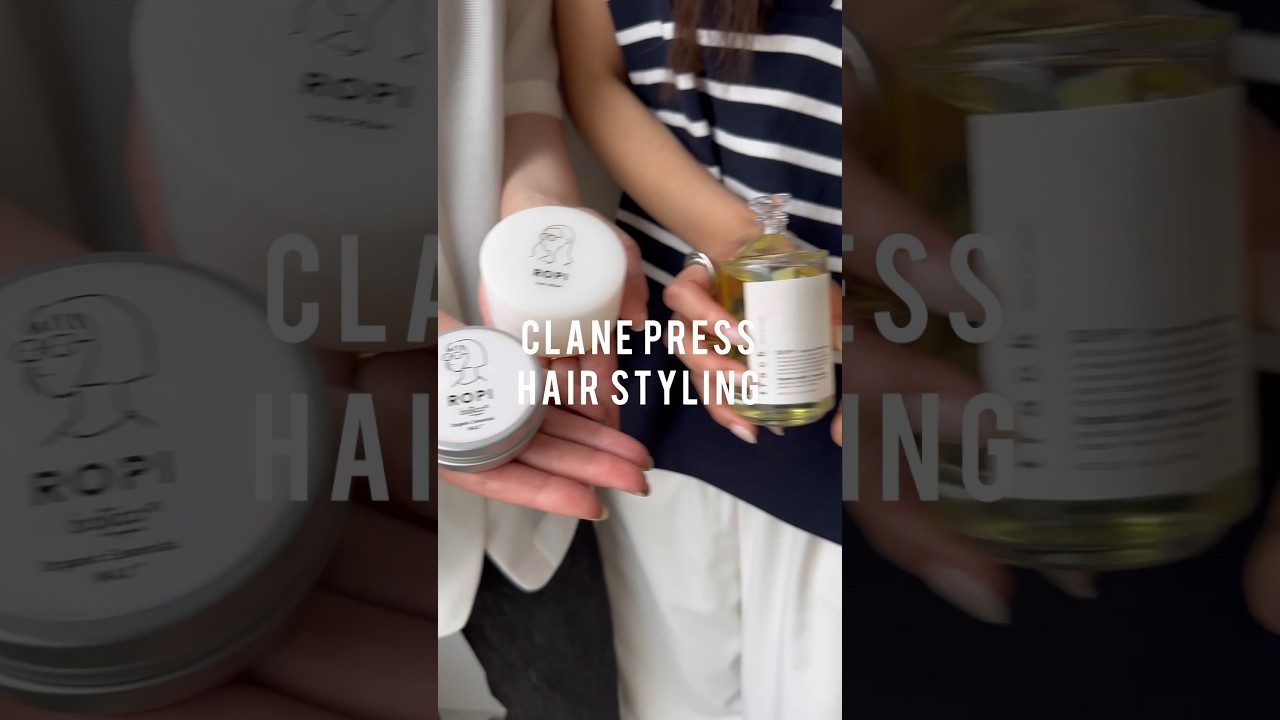 CLANEプレスのヘアスタイリングをご紹介🌿