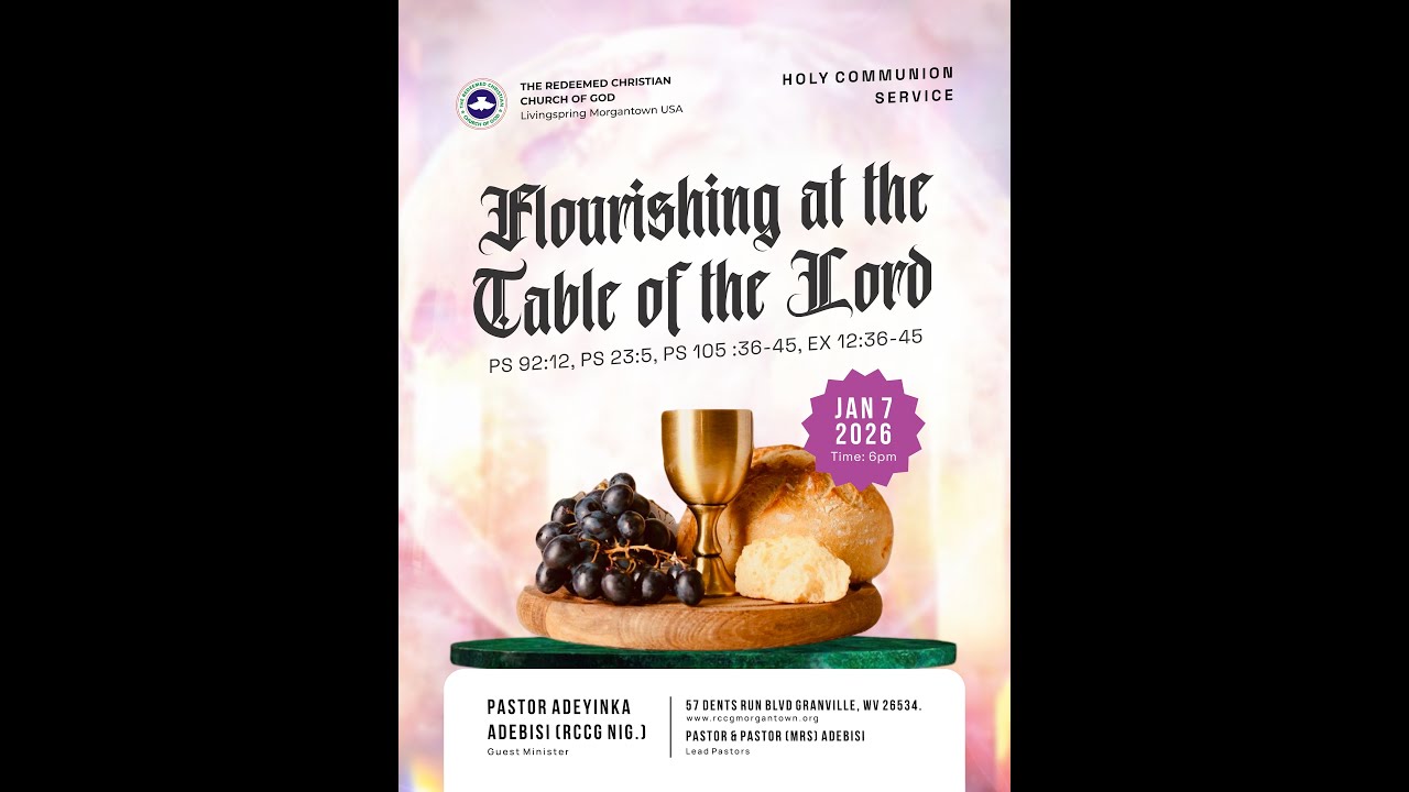 WEDNESDAY SERVICE | HOLY COMMUNION SERVICE | JANUARY 7TH, 2026