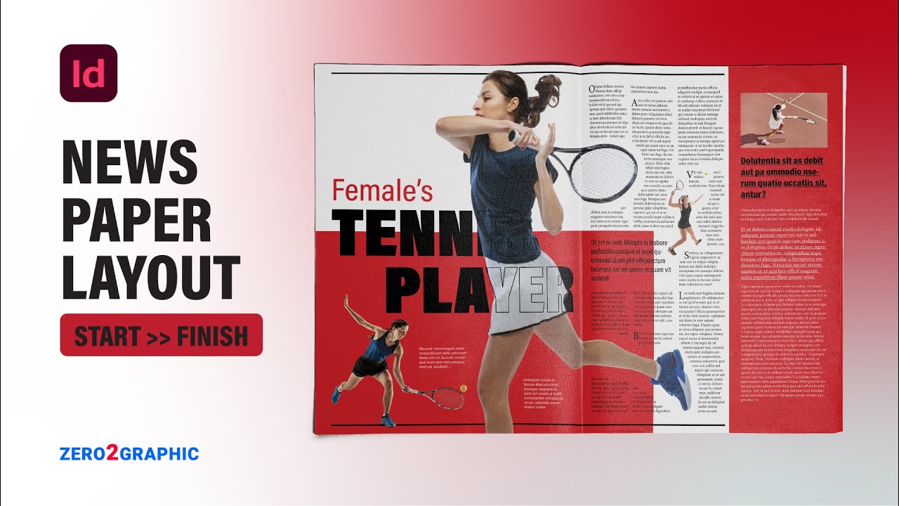 How to News Paper Layout design in Adobe InDesign CC