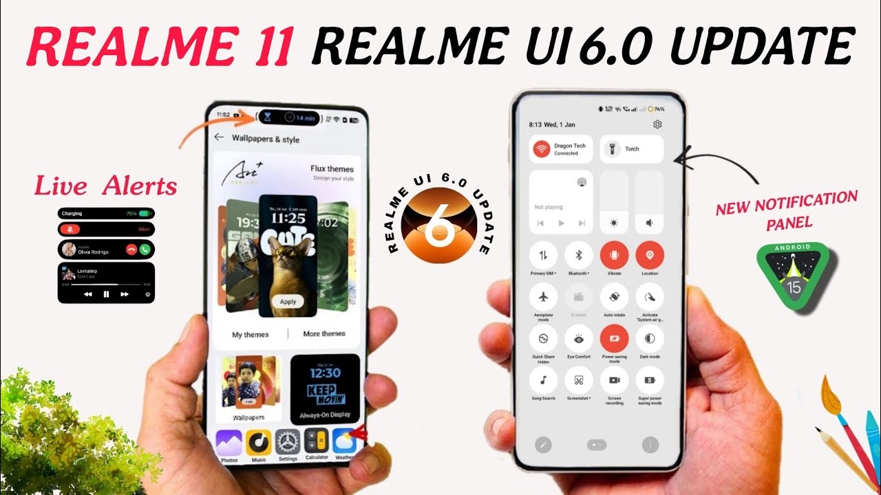 Realme 11 Realme UI 6.0 & Android 15 Update Full Review | 35+ New Features & Tips and Tricks 🔥