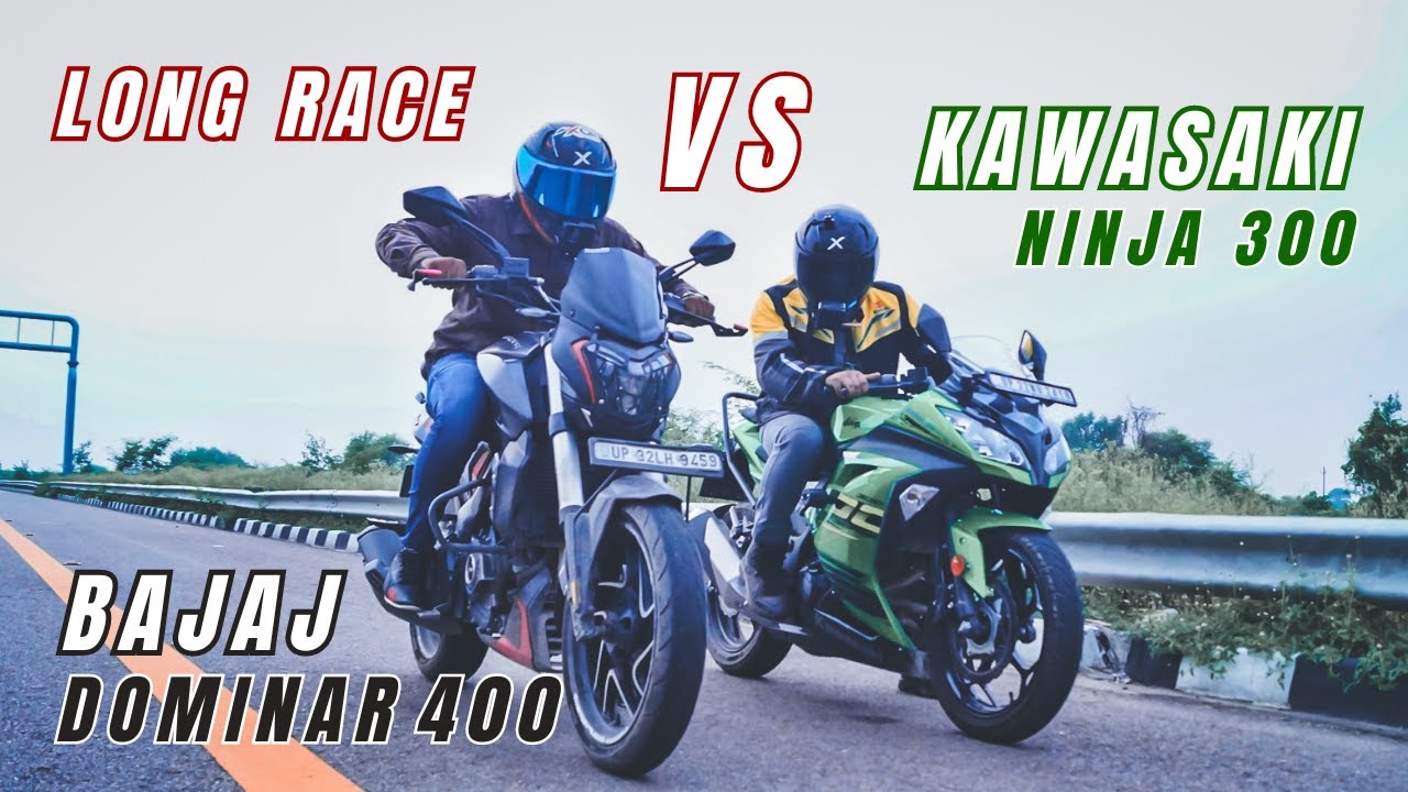 Kawasaki Ninja 300 Bs6 (2023) Vs Bajaj Dominar 400 Bs6 Race till Their Potential | Top End