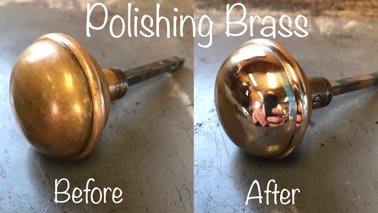 Polishing Brass Door Hardware (130 Yrs Old)