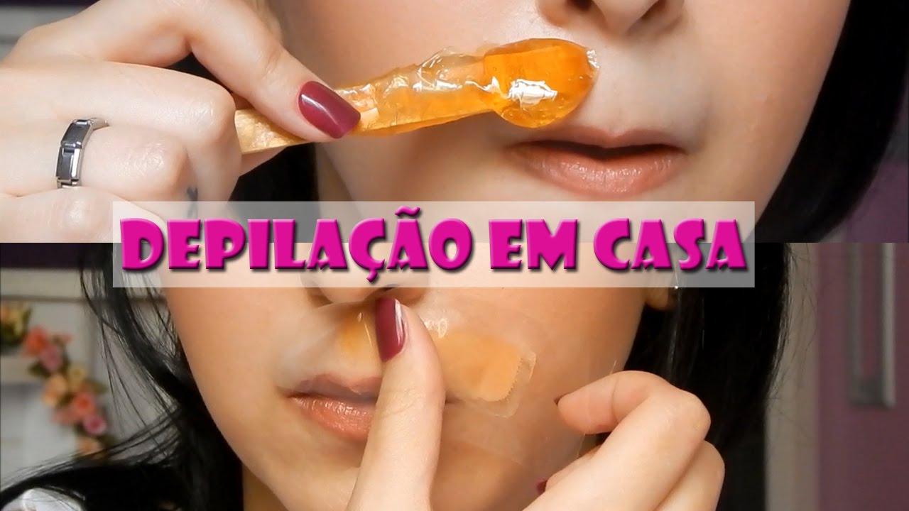 Depilando o buço em casa