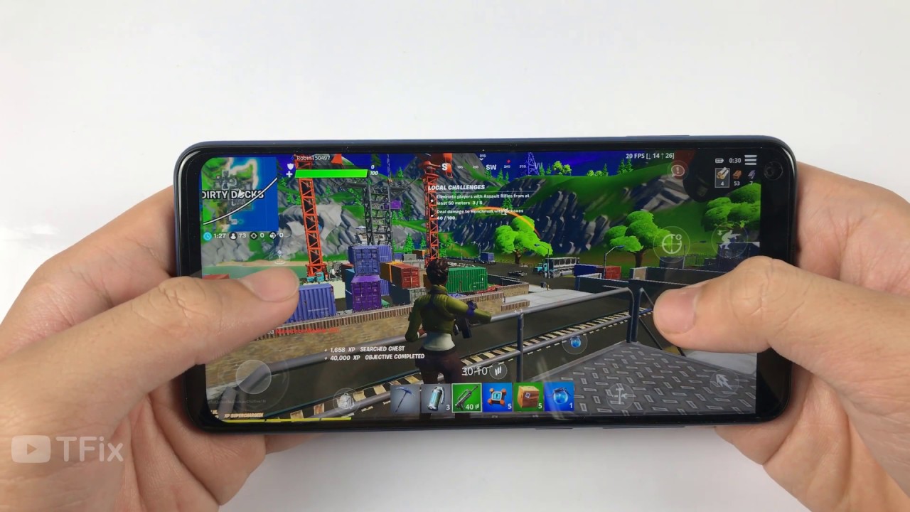 Xiaomi Redmi Note 9 Test Game Fortnite RAM 4GB | Helio G85, Battery Drain Test