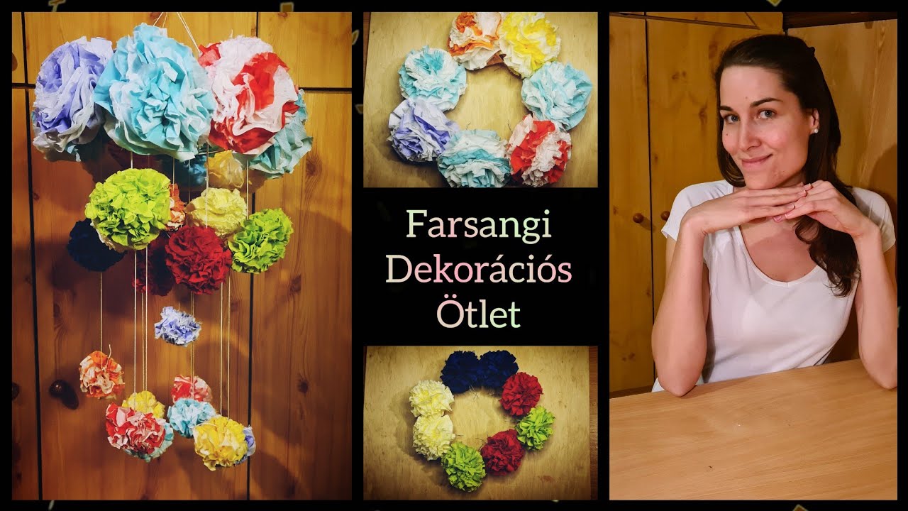 Farsangi bazsarózsás dekoráció készítés | Farsangi dekoráció | Tavaszi virág |Kreatív Sarok