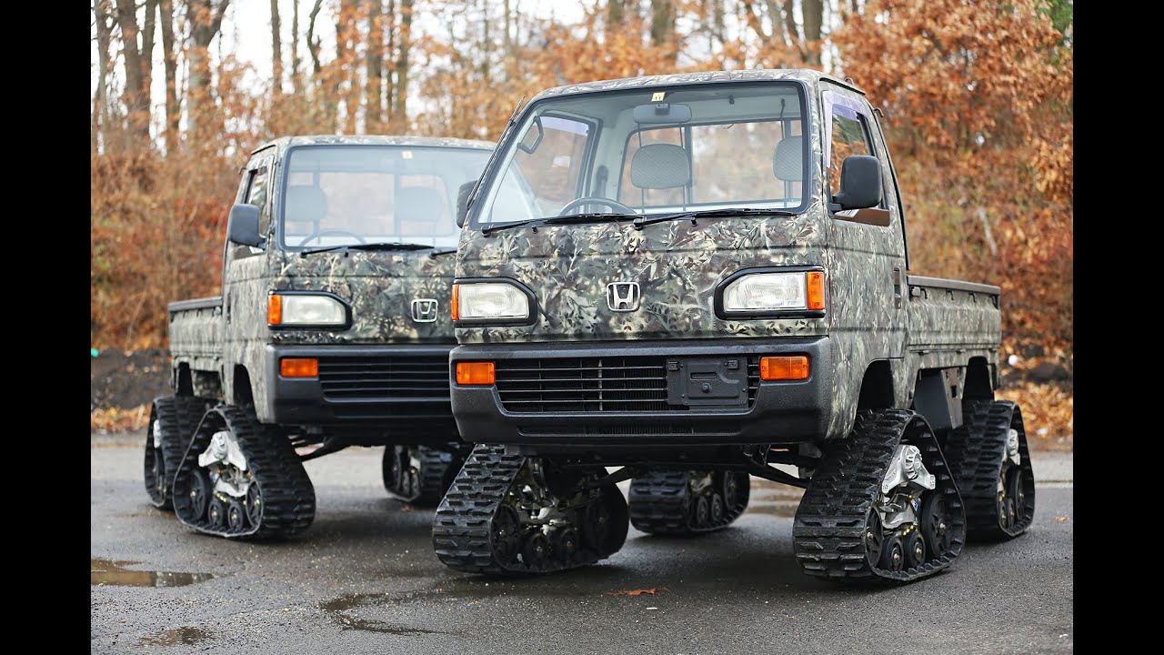 Two Twin Honda ACTY ATTACK Camo trucks with tracks completed and being shipped to Tennessee!!