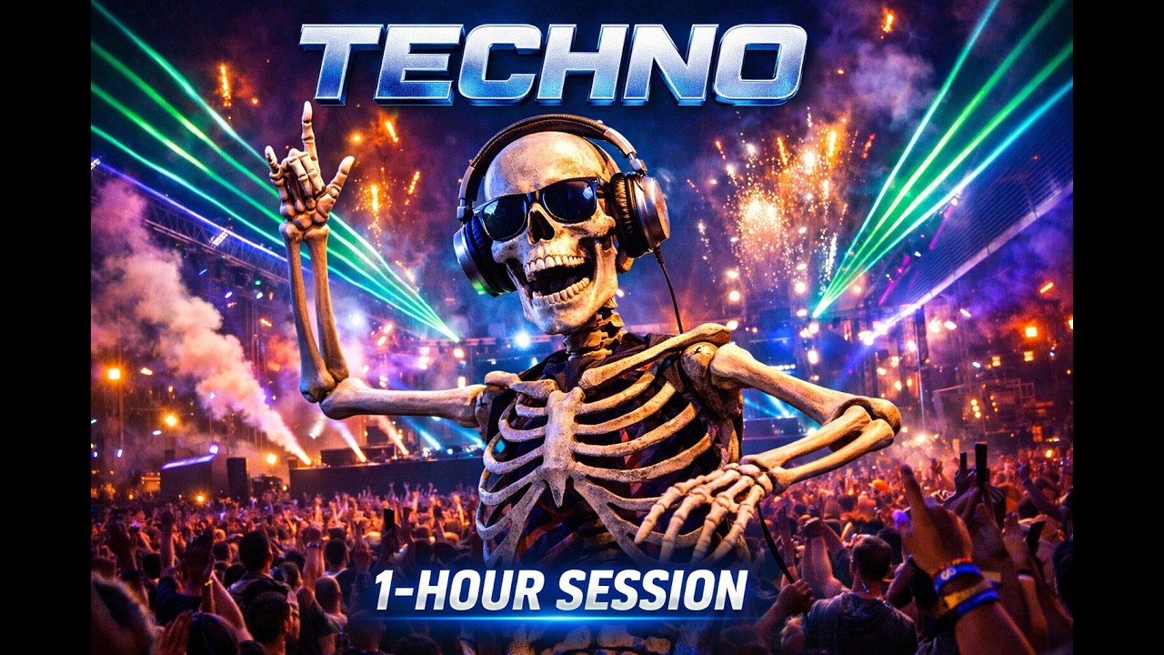 1 HOUR • TECHNO • Music for Work • Run • Jump • Shout • Dance • Weekly Session