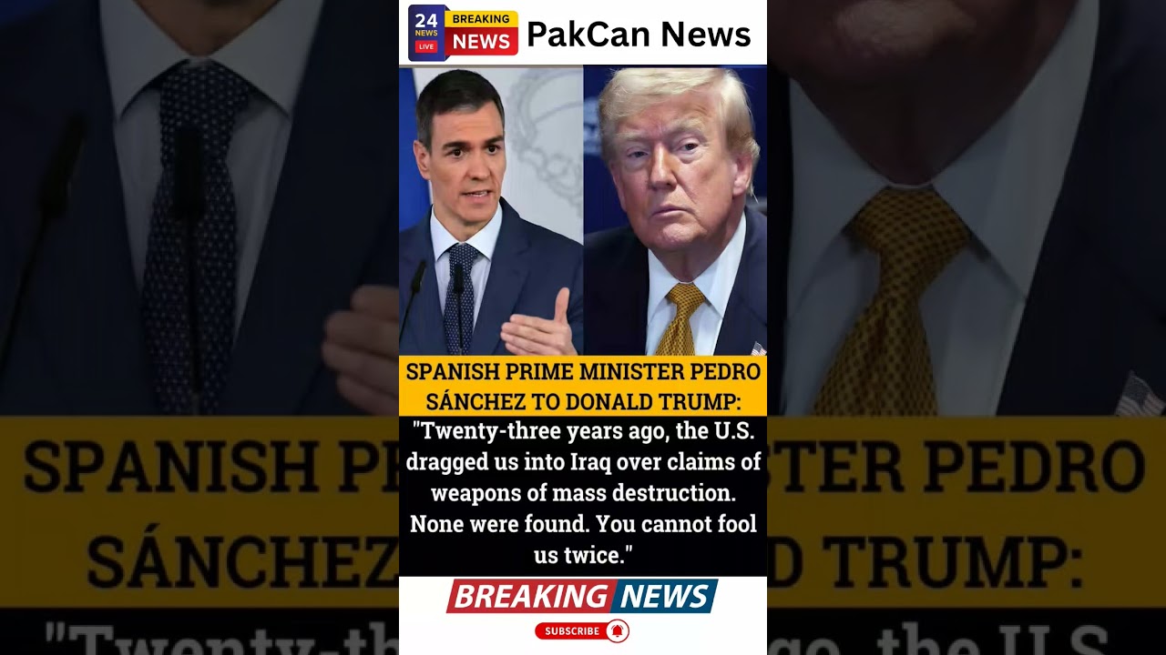 Pedro S&aacute;nchez Criticizes Trump Again, Fueling U.S.&ndash;Europe Debate | PakCan News