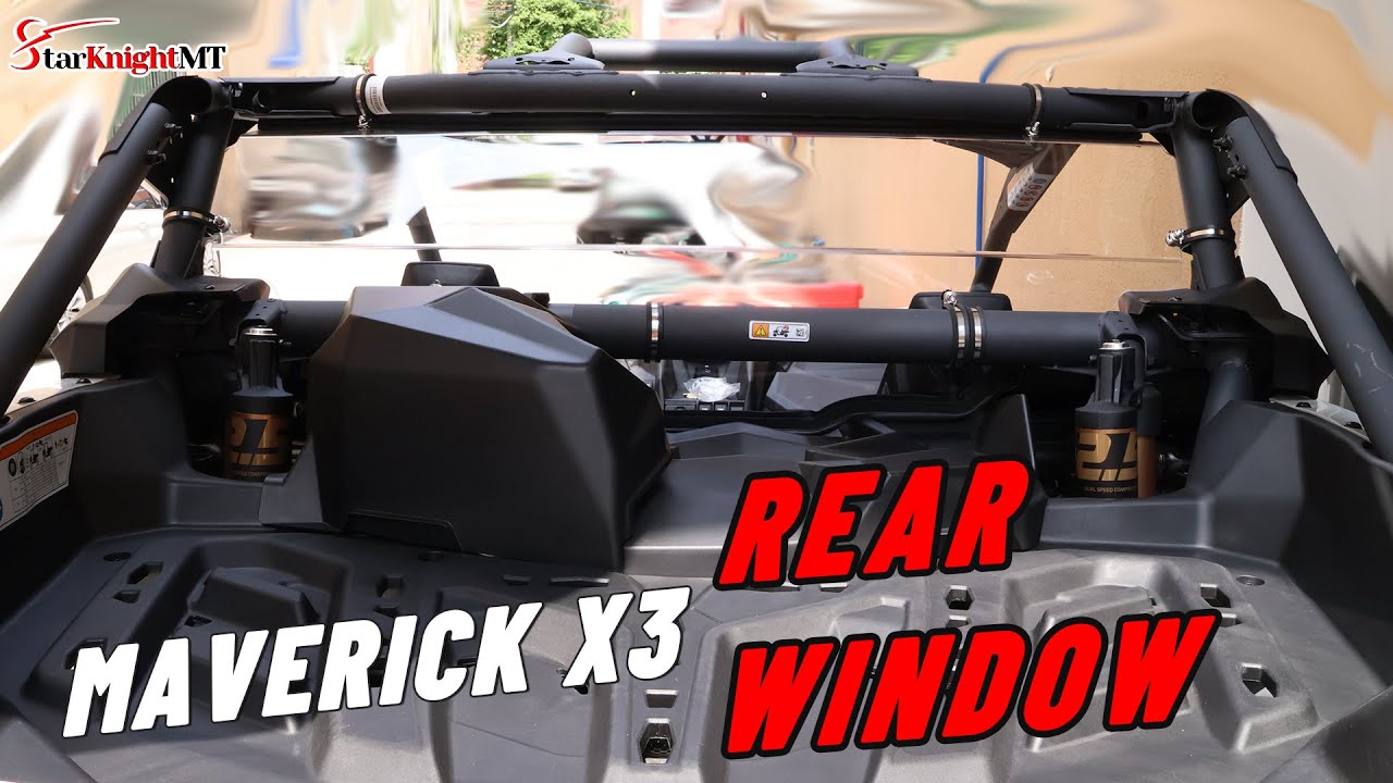 Maverick X3 Max Rear Windshield Review & Install | StarknightMT 🚜