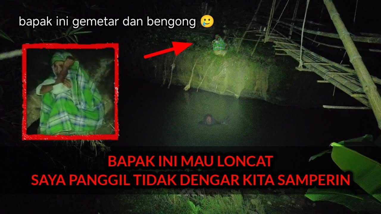 KAGET ADA BAPAK² SEDANG MEMATUNG DI PINGGIR SUNGAI INI JAM 1 LOH PULANG SAJA YA PAK 😳