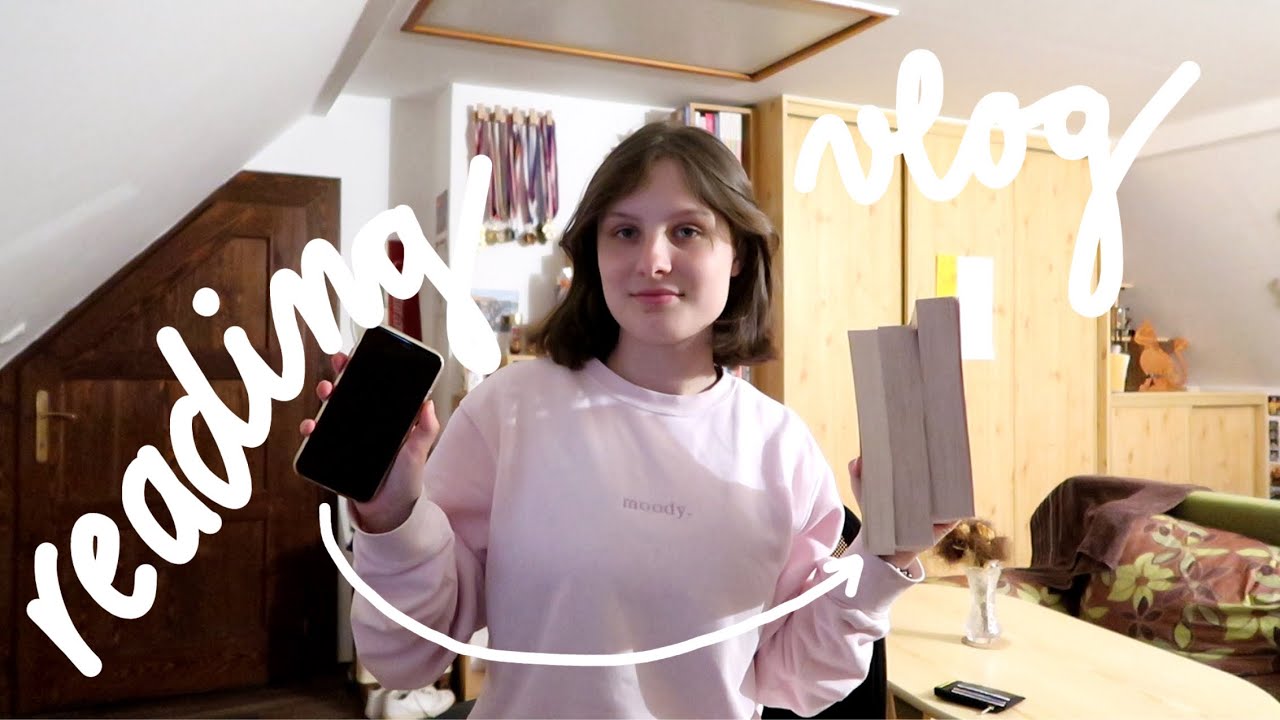 READING VLOG|| vyměnila jsem mobil za knížku