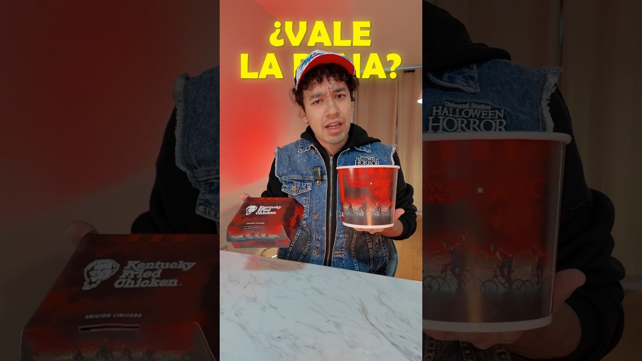 Probé la comida de Stranger Things x KFC 🧇 