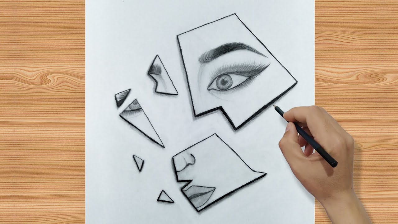 آموزش نقاشی دخترانه ساده با مداد به صورت مرحله به مرحله