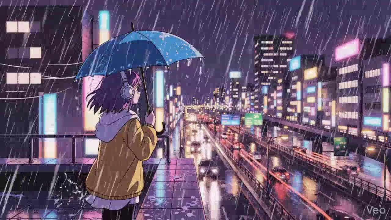 Tokyo Neon Rain 🌧️ Lofi Chillhop Study Session