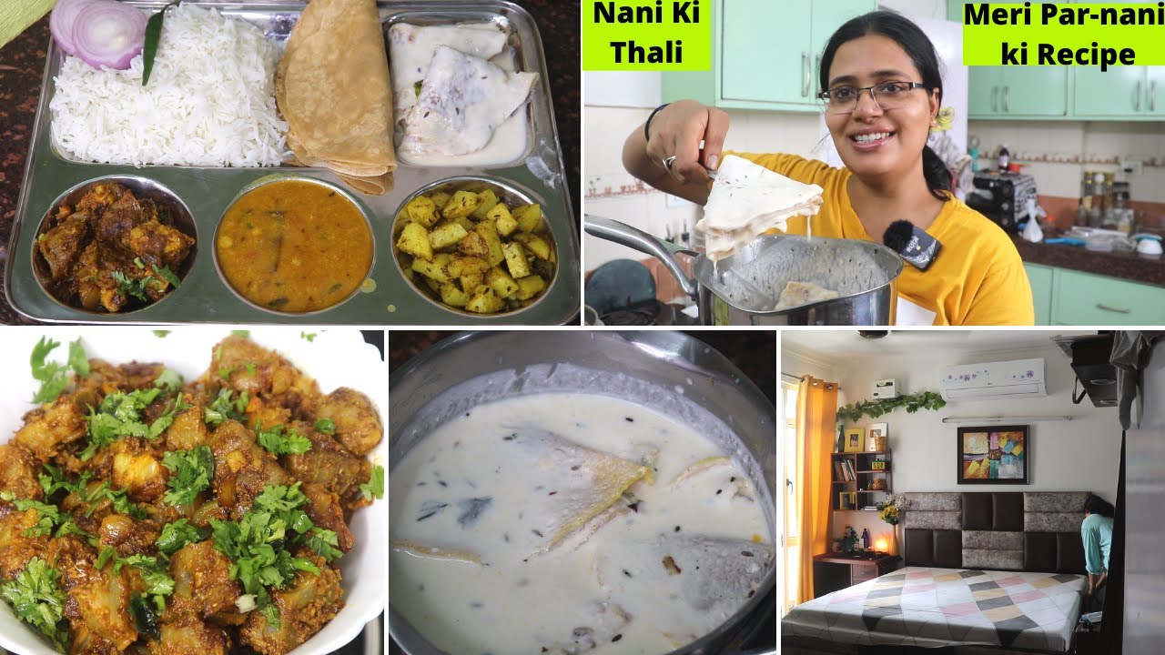Bachpan Ki Yado Wali *THALI* | Meri Par-Nani Ki Recipe *DAHI CHILA RECIPE* | DESI Gaon Ki Thali |