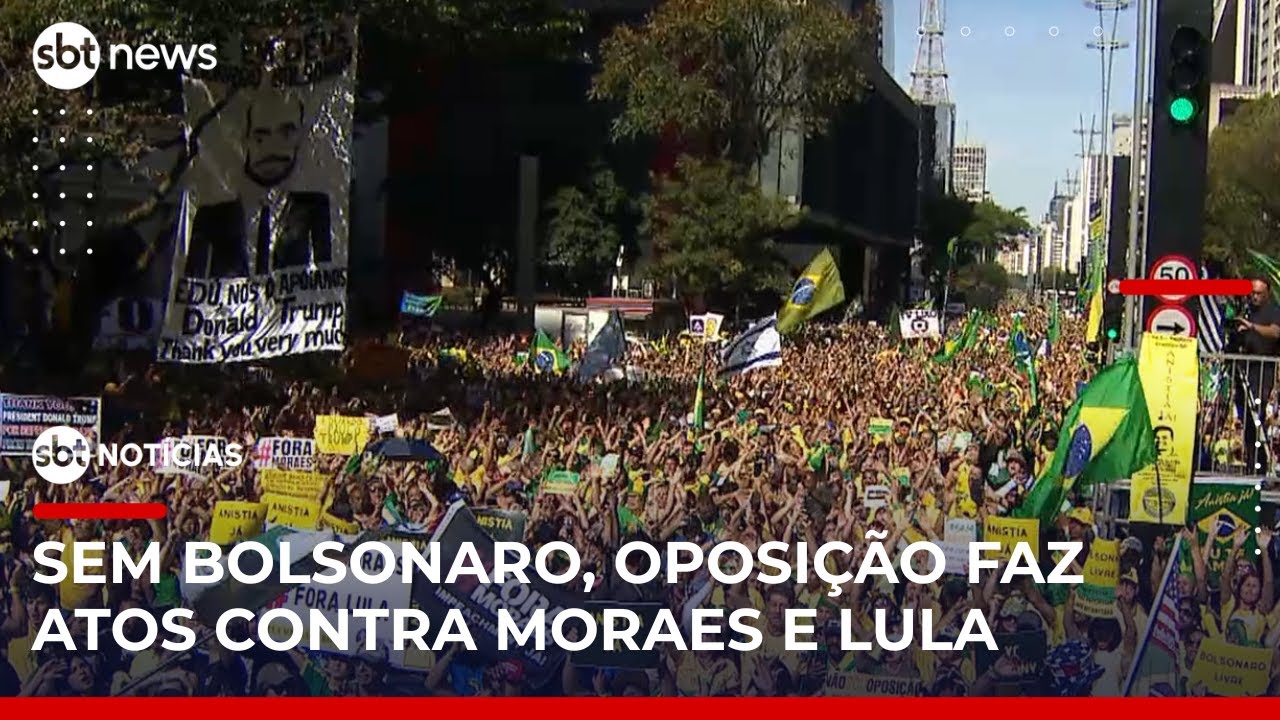 Apoiadores de Bolsonaro fazem protestos contra Moraes e Lula pelo país | #SBTNoticias