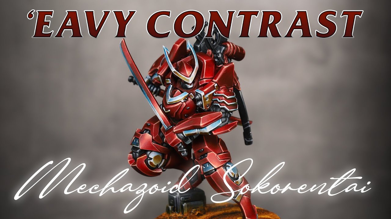 Can you paint Chrome NMM using CONTRAST PAINTS? - Mechazoid Sokorentai @Corvus Belli