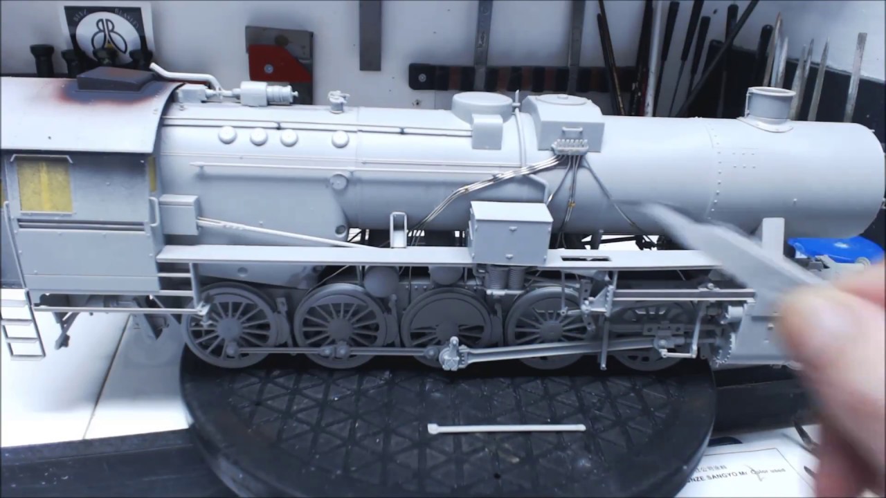 Модель паровоза Trumpeter в масштабе 1/35 (класс 52 с жесткорамным тендером). Часть 2.