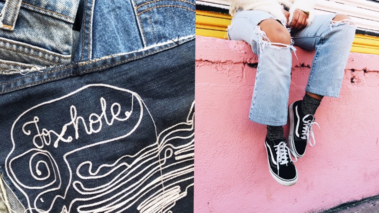DIY DISTRESSING DENIM W/THE FOXHOLE