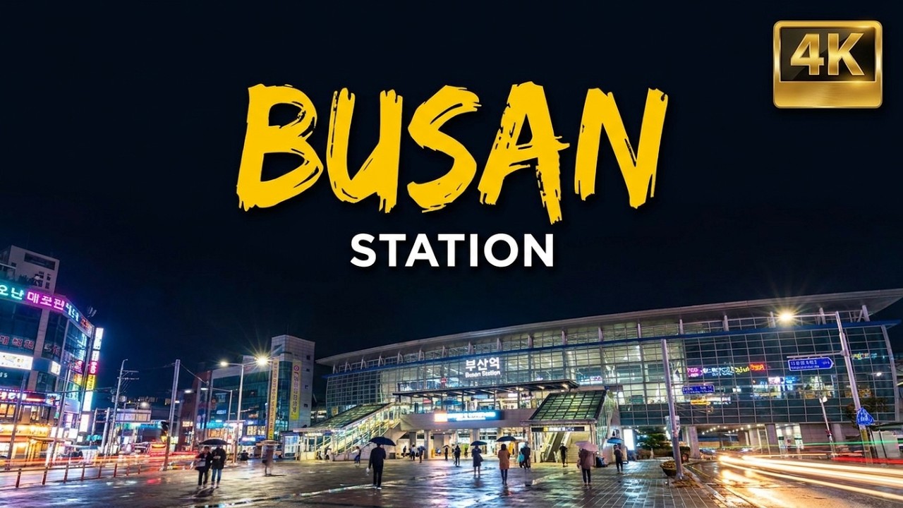 KWTT [4K] Busan Night Walk |Chinatown, Texas Street, Busan Station, Choryang Market, Choryang Stream