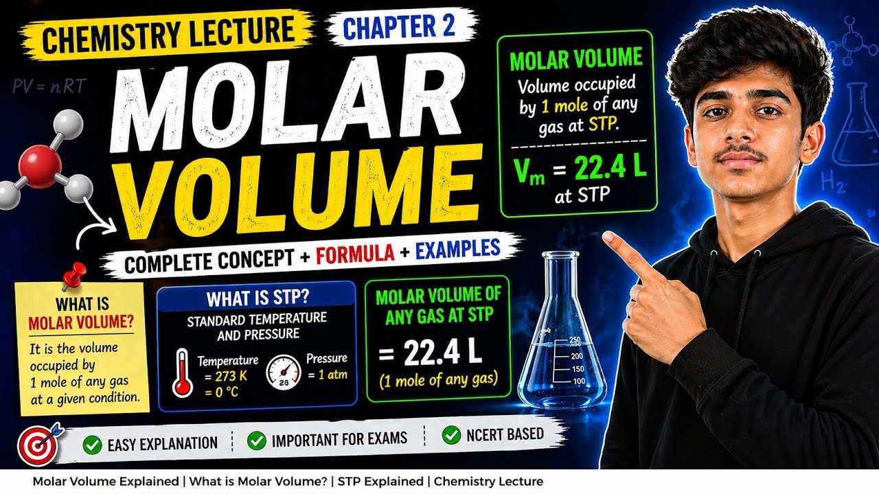 Molar Volume Explained | What is STP? 22.4 L Concept Made Easy