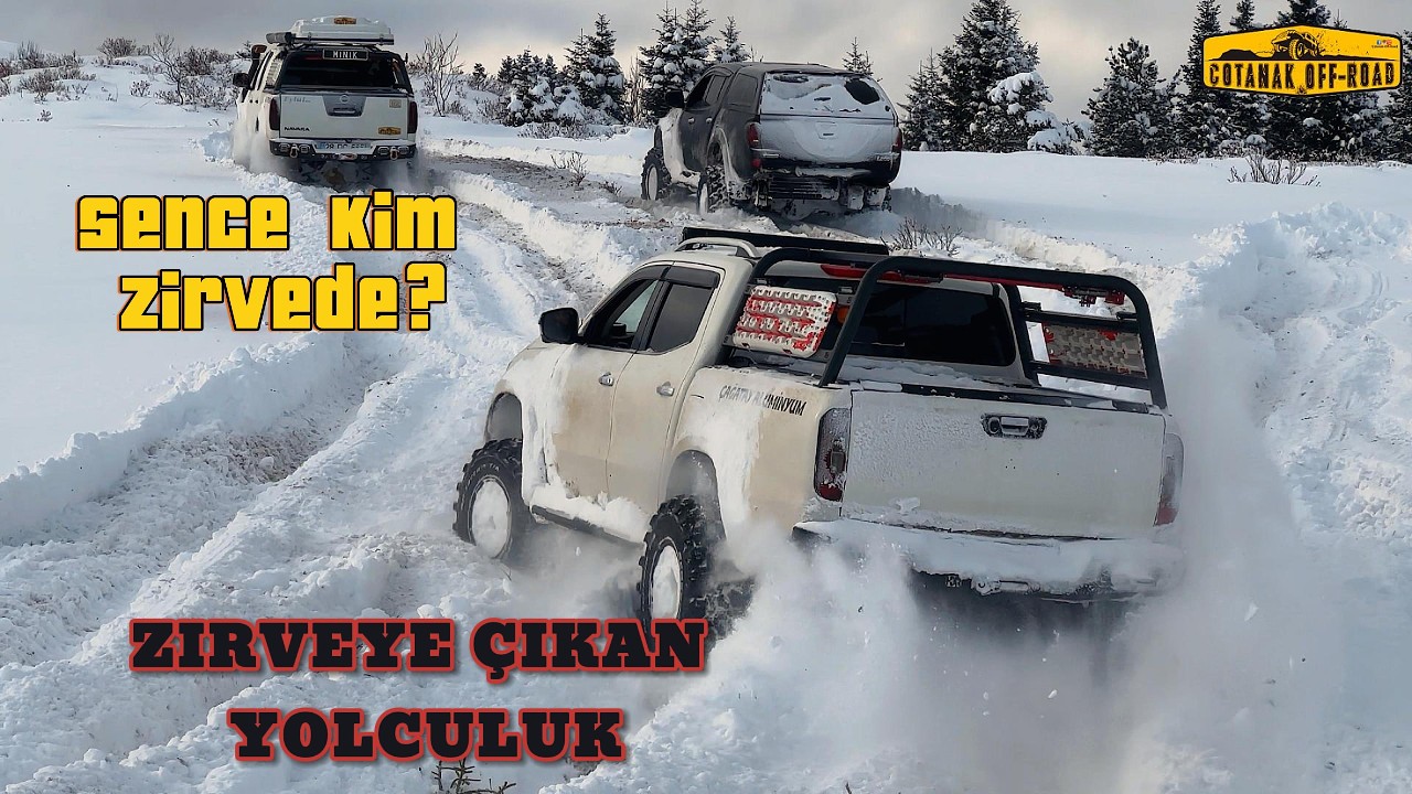 Zirve Yolunda Karla Savaş | Ford Ranger vs Nissan Navara vs Mercedes Xclass vs Mitsubishi L200