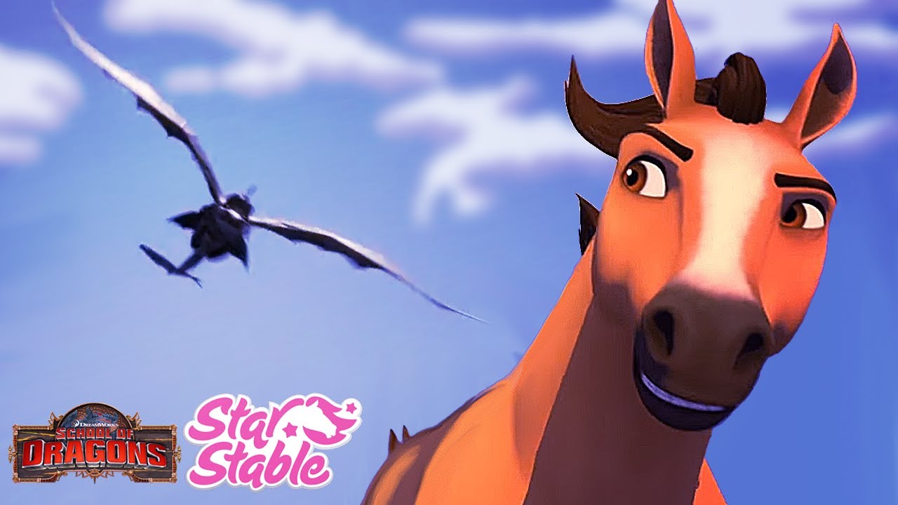 Spirit meets Toothless (School of Dragons & Star Stable Online)