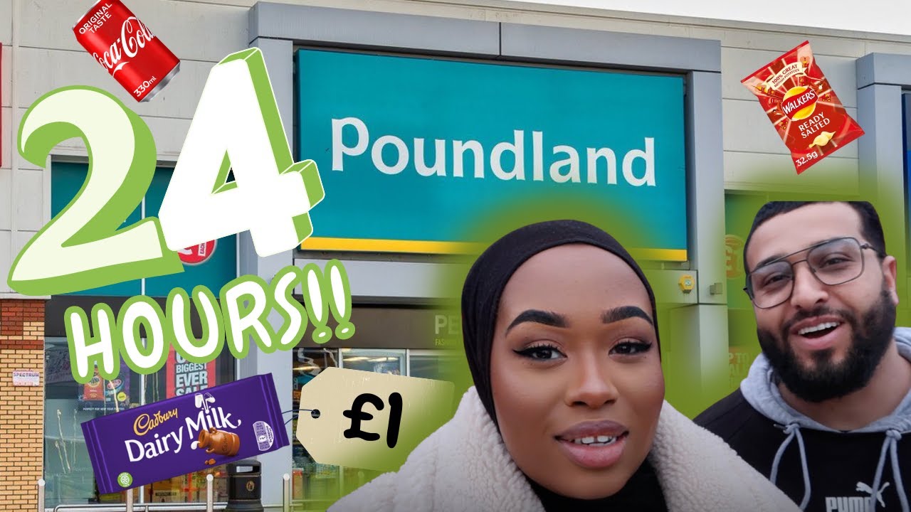 ONLY EATING POUNDLAND FOOD FOR 24 HOURS CHALLENGE
