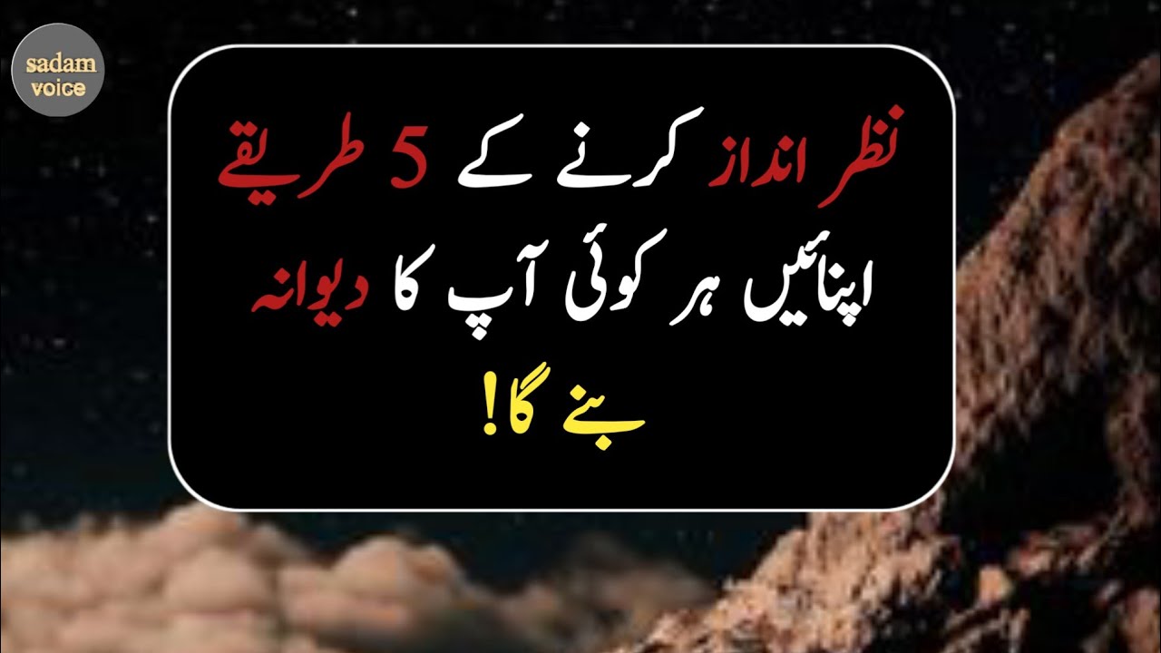 5 Ways To Ignor & Make Anyone Obsessed | sadam voice 