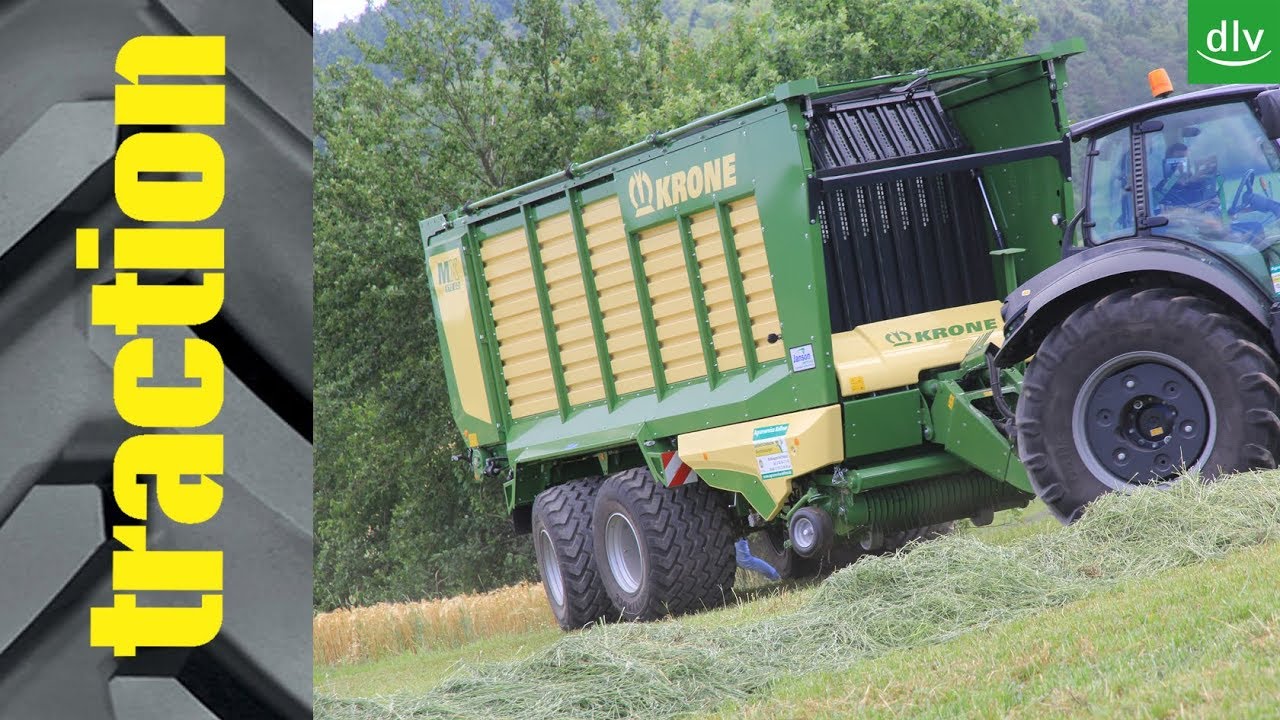 Krone MX 370 GD in der traction Arbeitsprobe