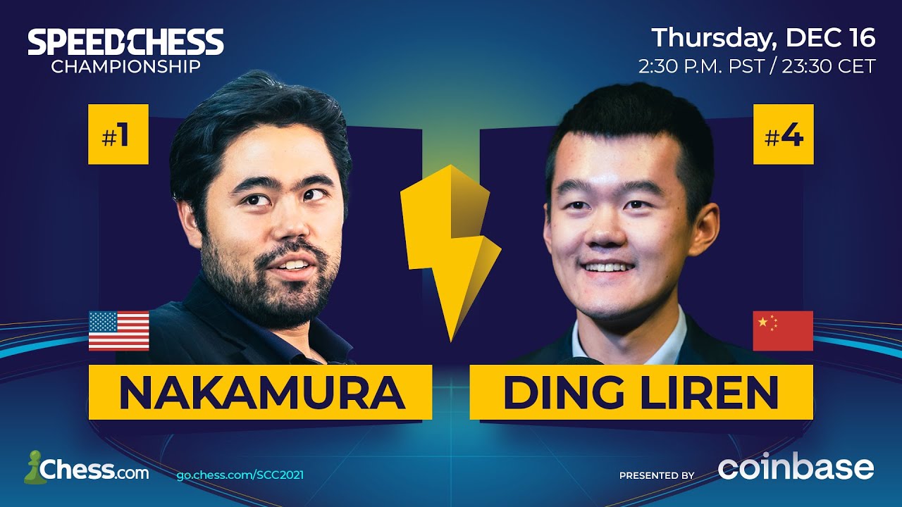 Hikaru vs. Ding Liren (Semifinal) | Speed Chess Championship 2021