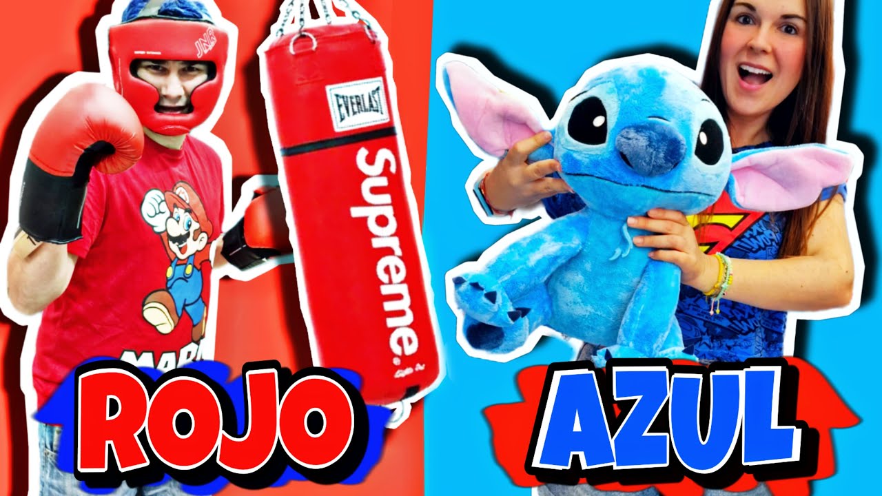 24 HORAS COMPRANDO TODO AZUL Y ROJO