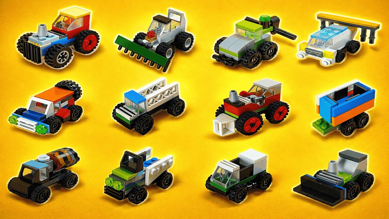 LEGO Farm Mini Vehicles – Step-by-Step Tutorial Compilation