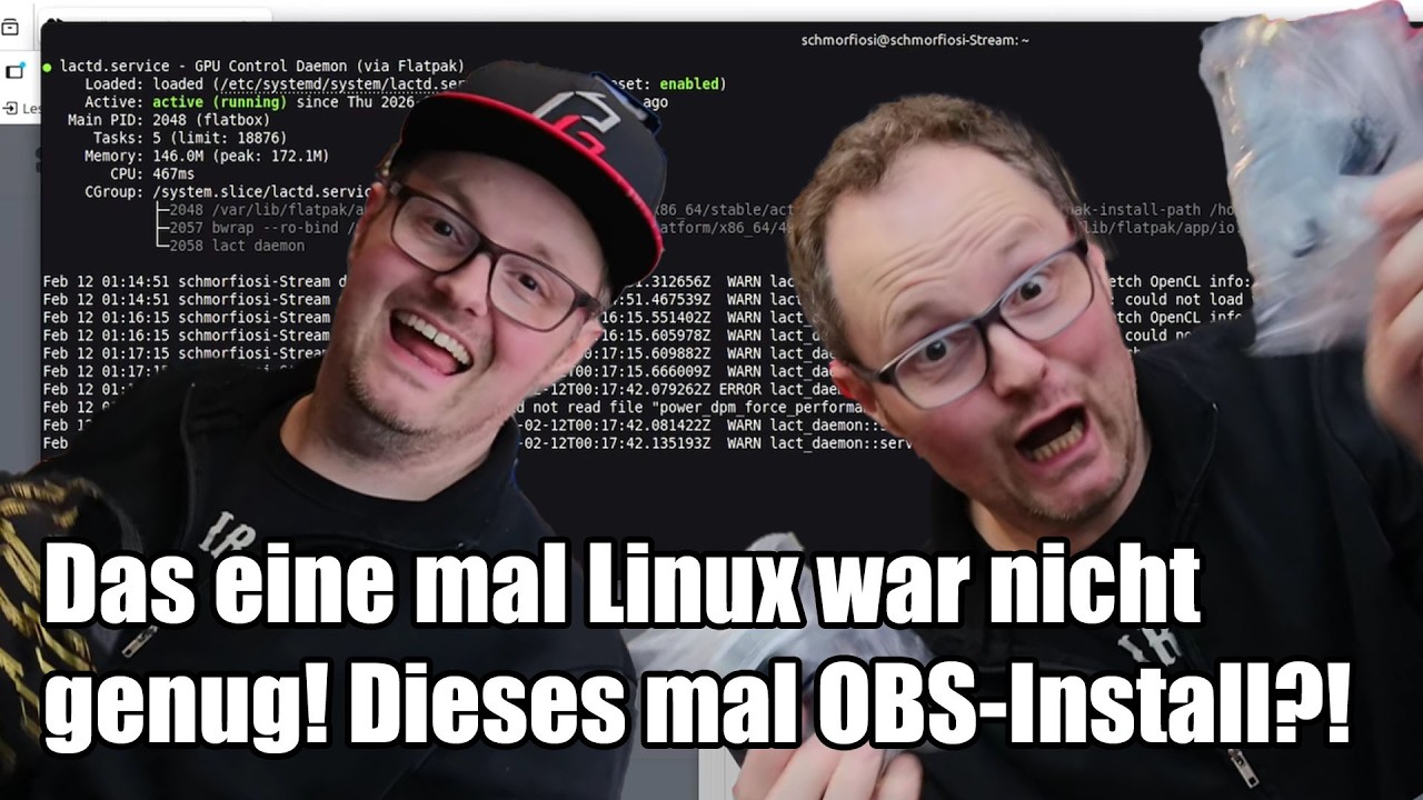 Crackys Bastelnacht - Linux für den Schmorfiosi-Streaming-PC !