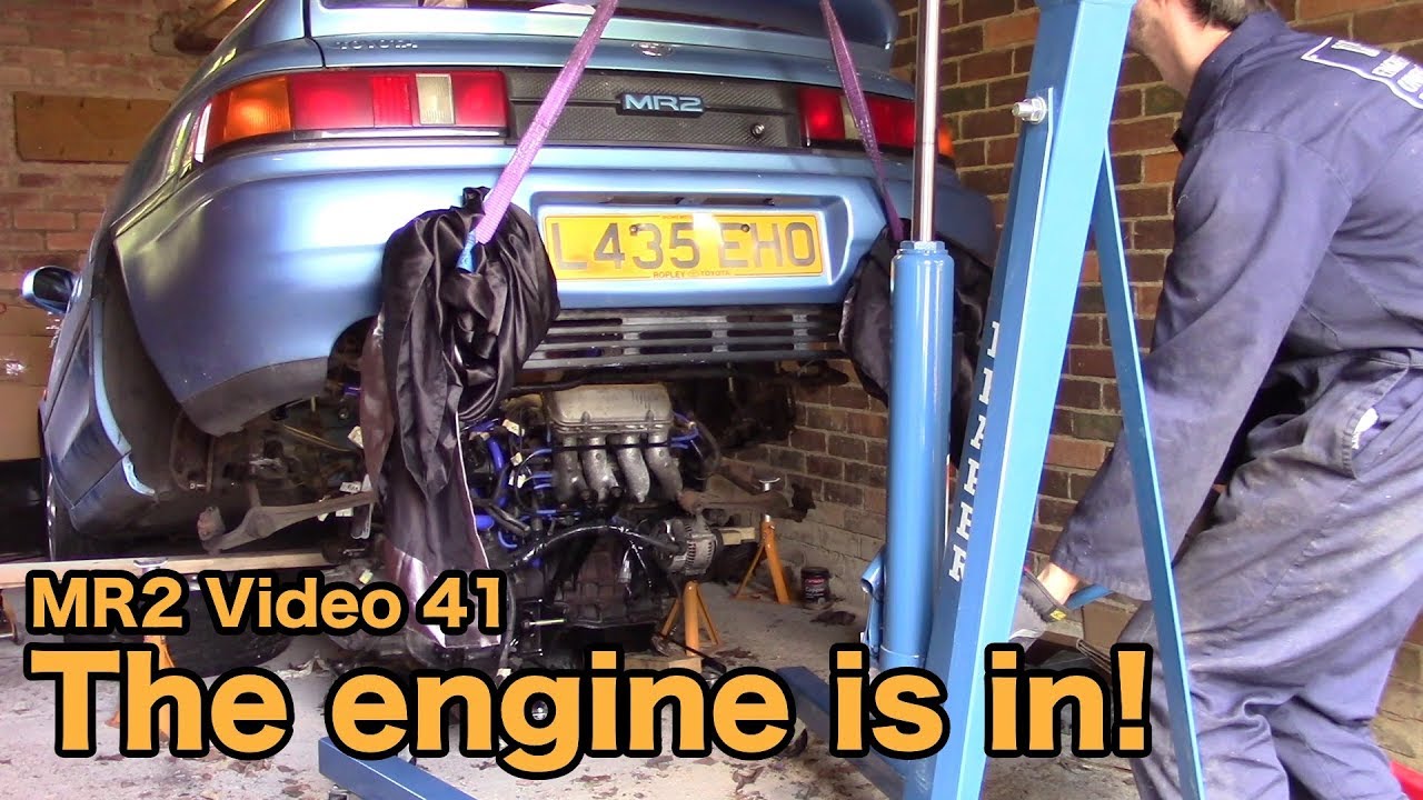 The Engine is in! - MR2 Restoration part 41