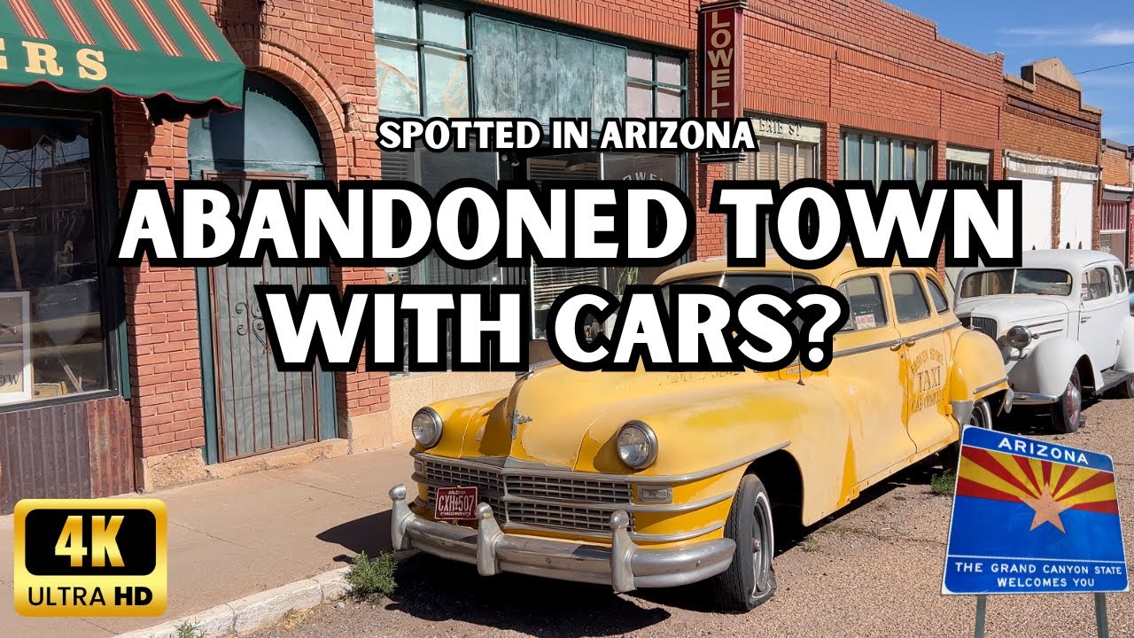 Abandoned Old Town with Classic Cars