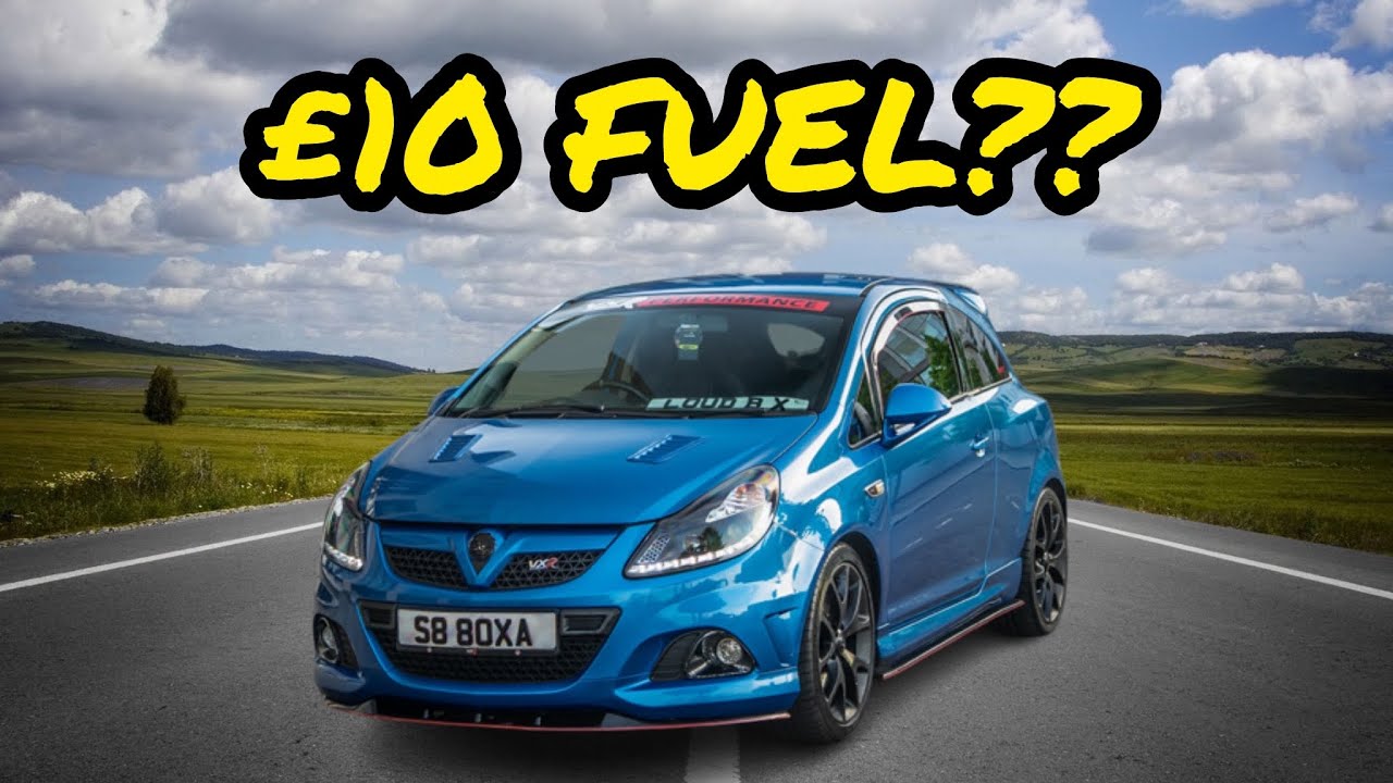 &pound;10 FUEL CHALLENGE IN MY TUNED CORSA VXR - HOW FAR WILL IT GET US?