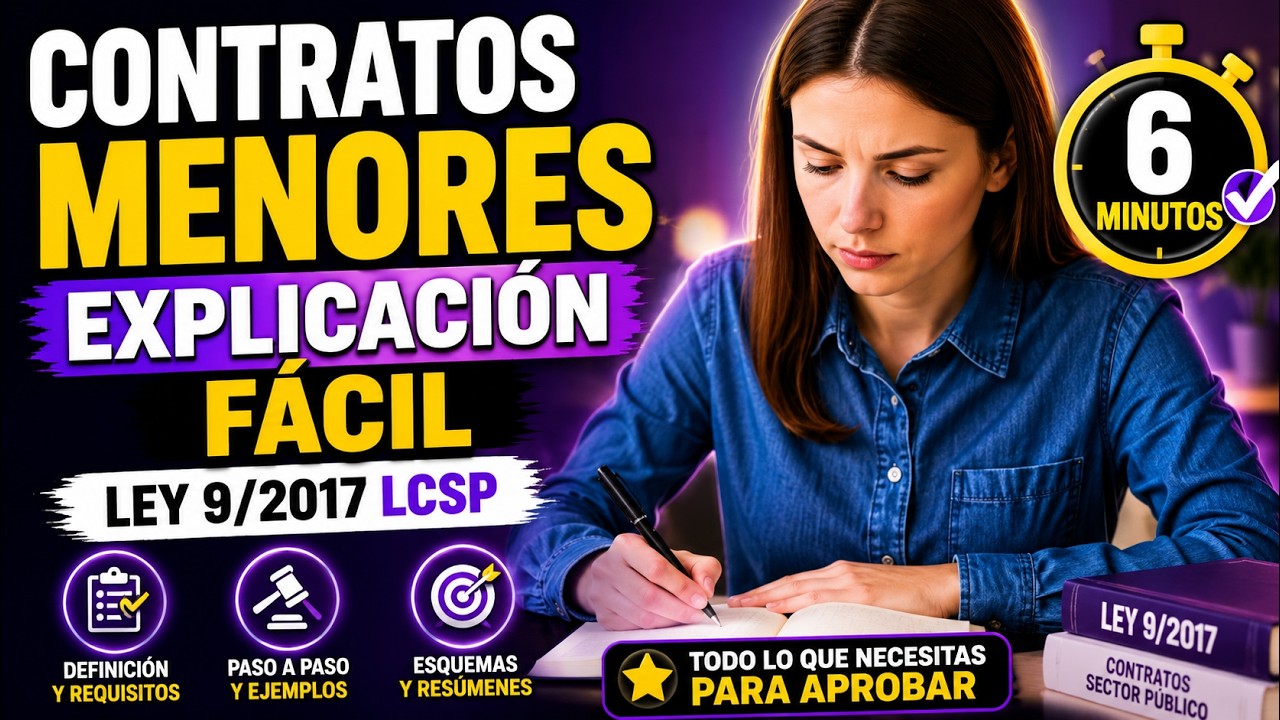📜 Contratos menores | ✨ Explicación fácil Ley 9/2017 LCSP 🏛️