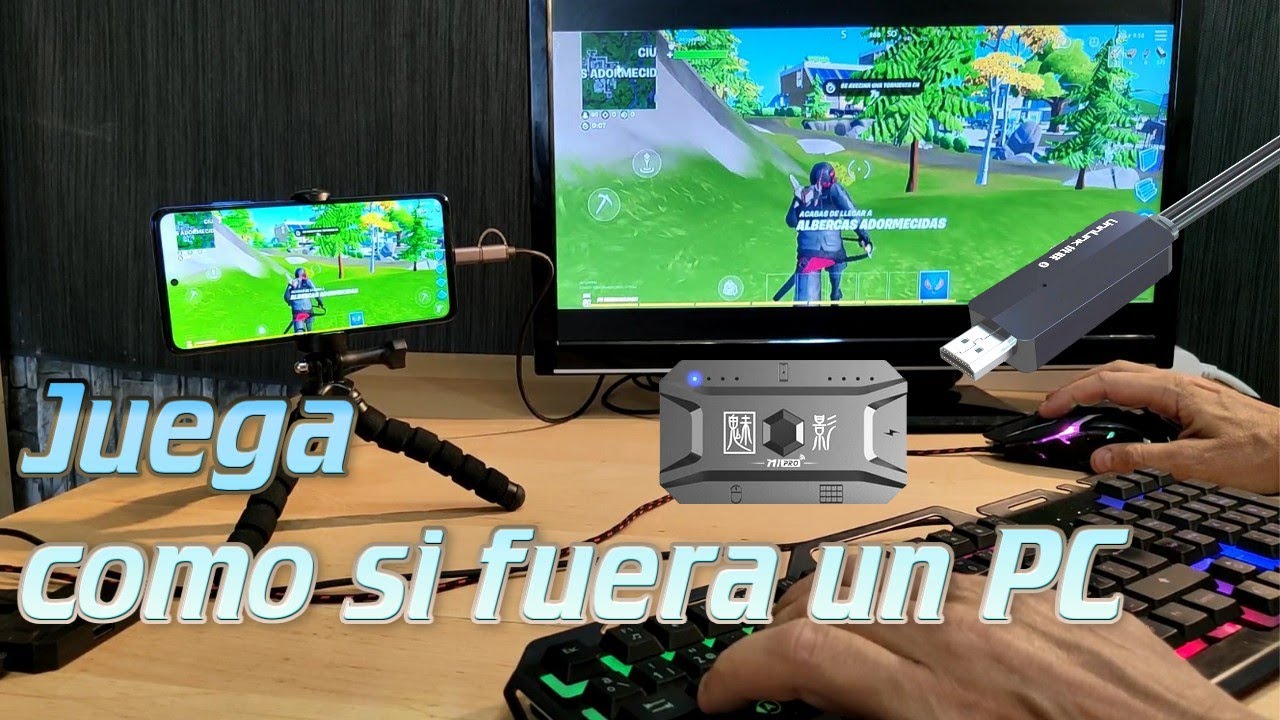 Como Jugar con Teclado Ratón + Conectando Android a la TV por cable HDMI