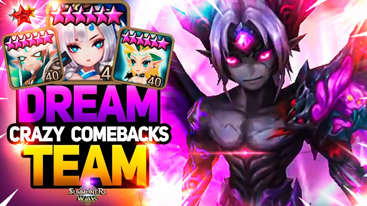 БЕЗУМНАЯ КОМАНДА С СИДЗУКОЙ и ПЯТЁРКАМИ СВЕТА и ТЬМЫ - Summoners War