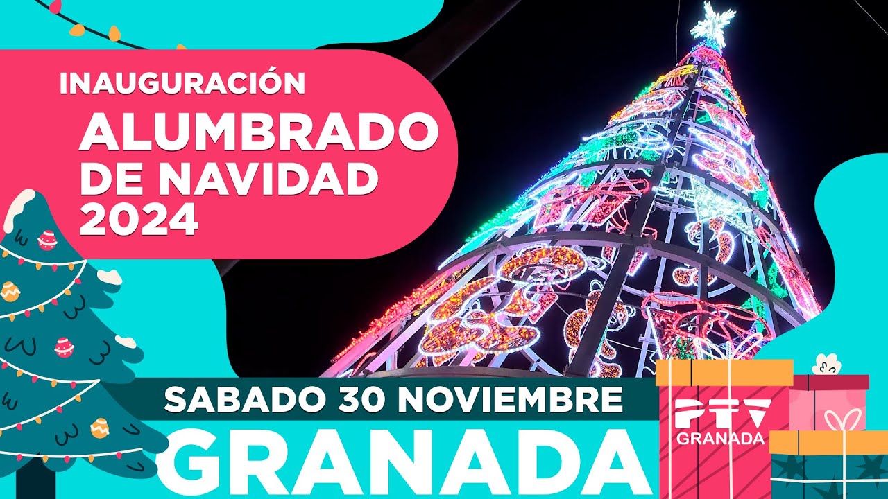 ❄️ Inauguración Alumbrado Navidad Granada 2024 ❄️ HD ▶ Granada Tevé ▶