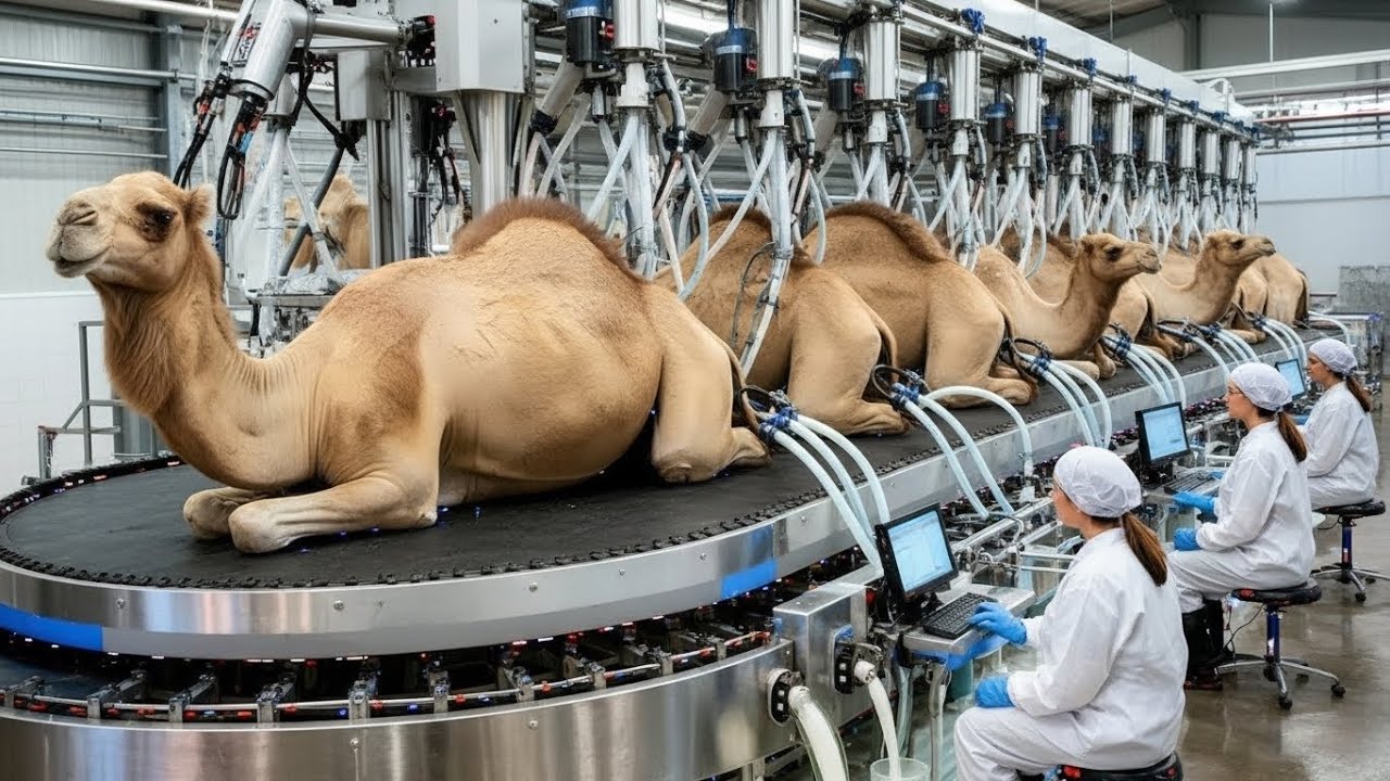 Inside the Camel Milk Factory &ndash; From Desert Farm to Your Bottle #camelmilk #factoryprocess