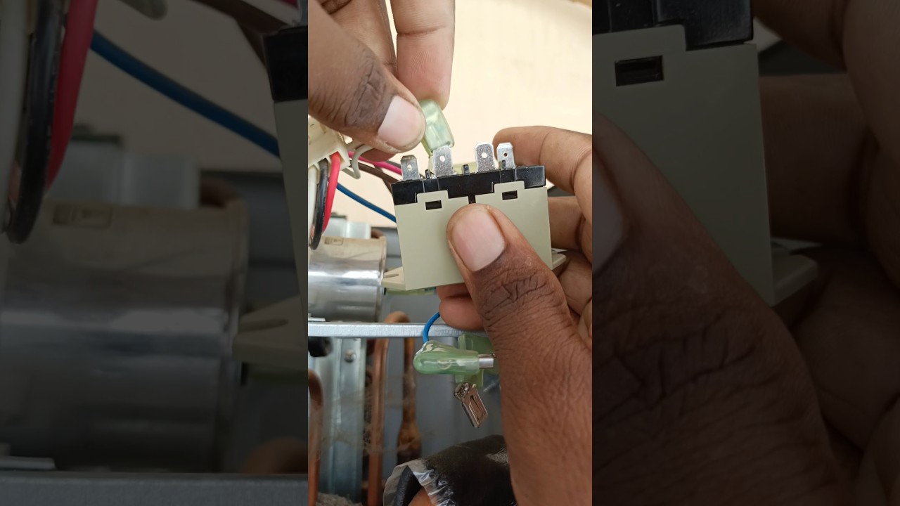 Mitsubishi air conditioner relay contactor outdoor unit mein kaise change Karen 