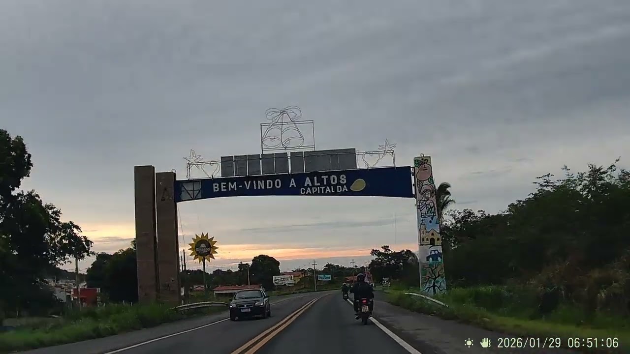 Entrada da cidade de Altos -PI