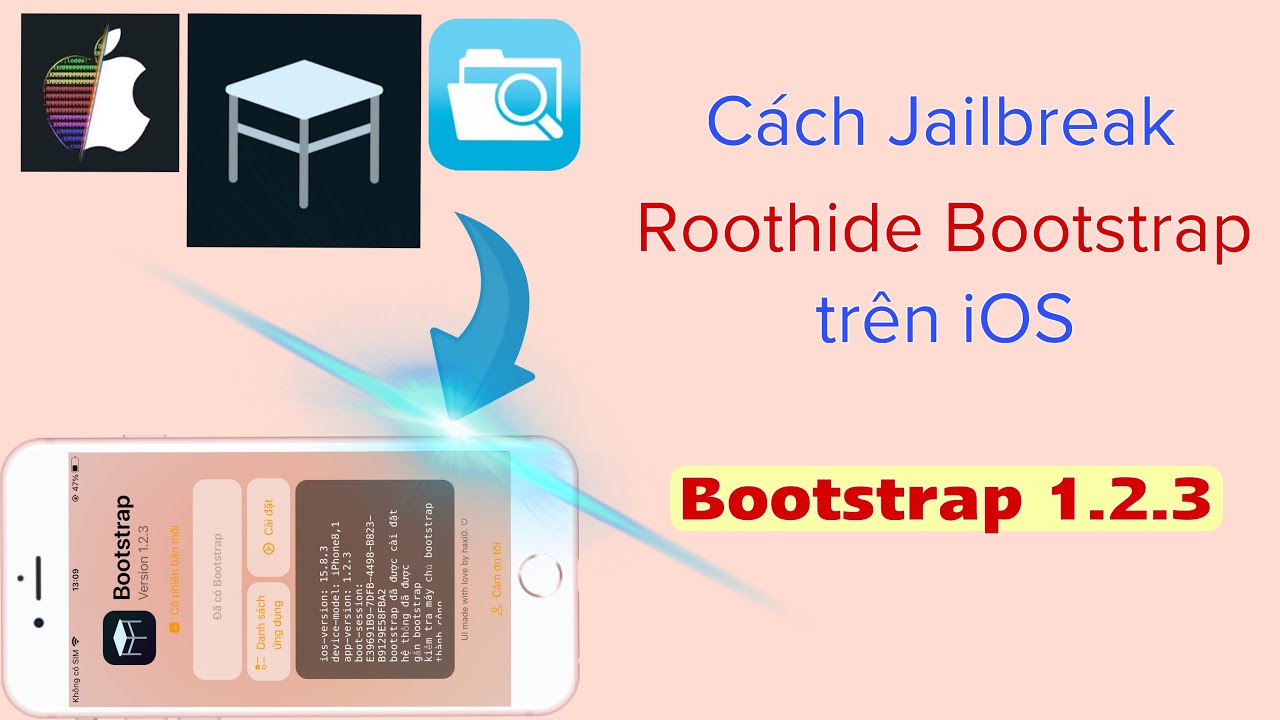 C&aacute;ch jailbreak roothide Bootstrap mới nhất tr&ecirc;n iOS @hadu75tv
